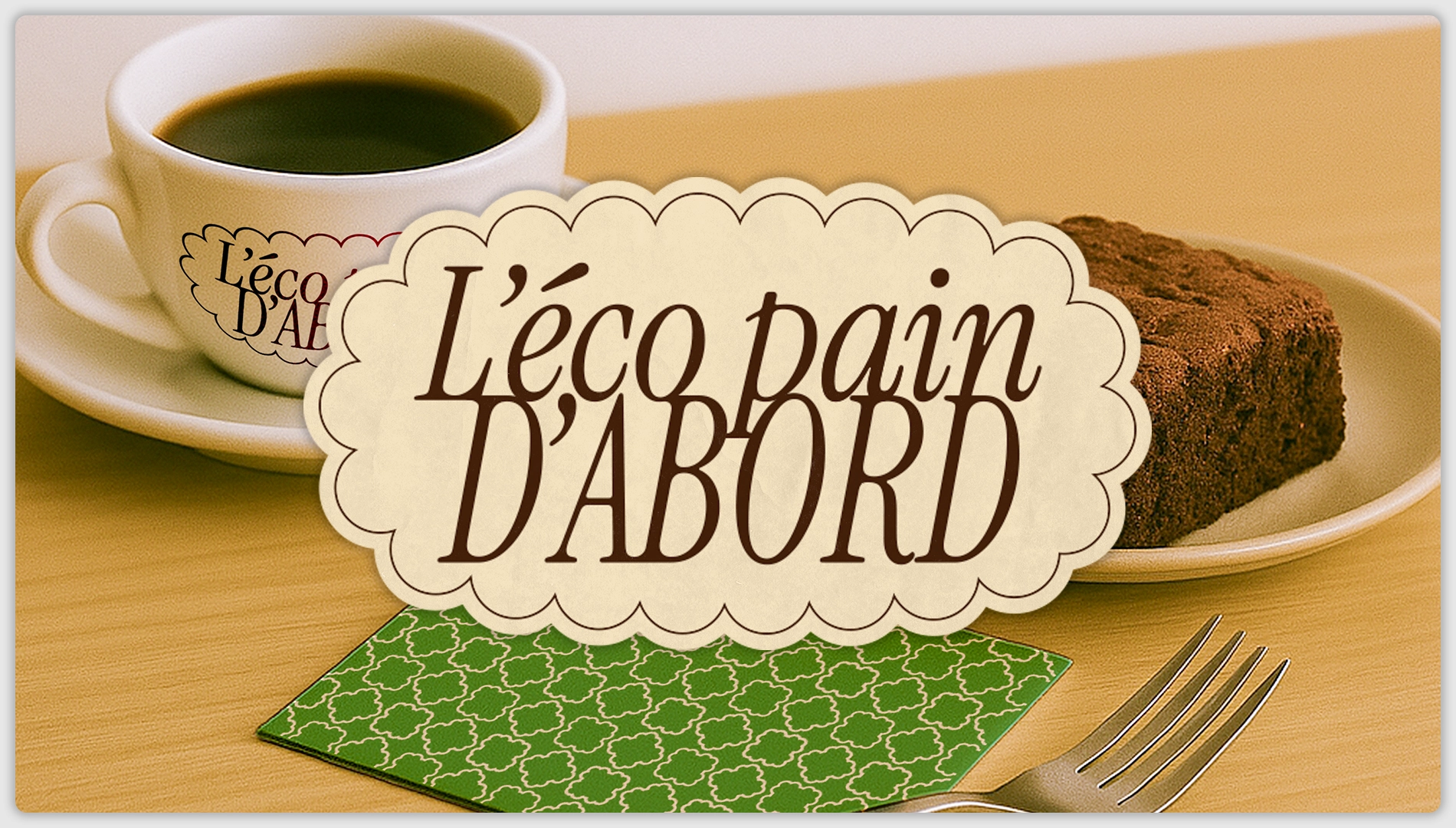 Enseigne et identité visuelle pour L'éco Pain à Montpellier